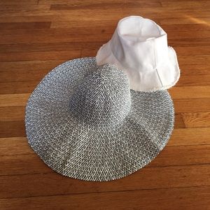 J Crew sun hats. SIZE: floppy-O/S, bucket-M/L.
